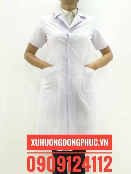 Áo blouse bác sĩ tay ngắn nữ kate ford Xu Hướng Đồng Phục - Hotline 0909124112 IMG 20170721 104750 991 01