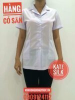 Áo blouse trắng nữ kate silk